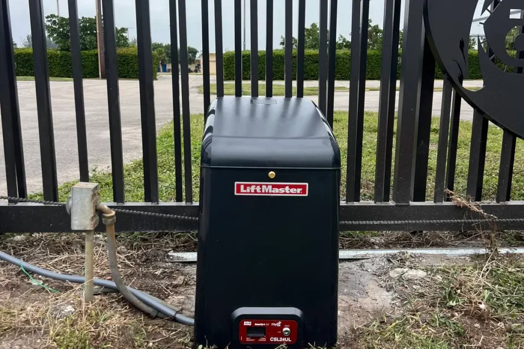 Gate Repair in Hallandale Beach specialist fixing automatic gate motor issues near Hallandale Beach Boulevard